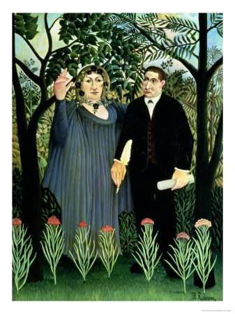 Henri Rousseau Muse Inspiring the Poet